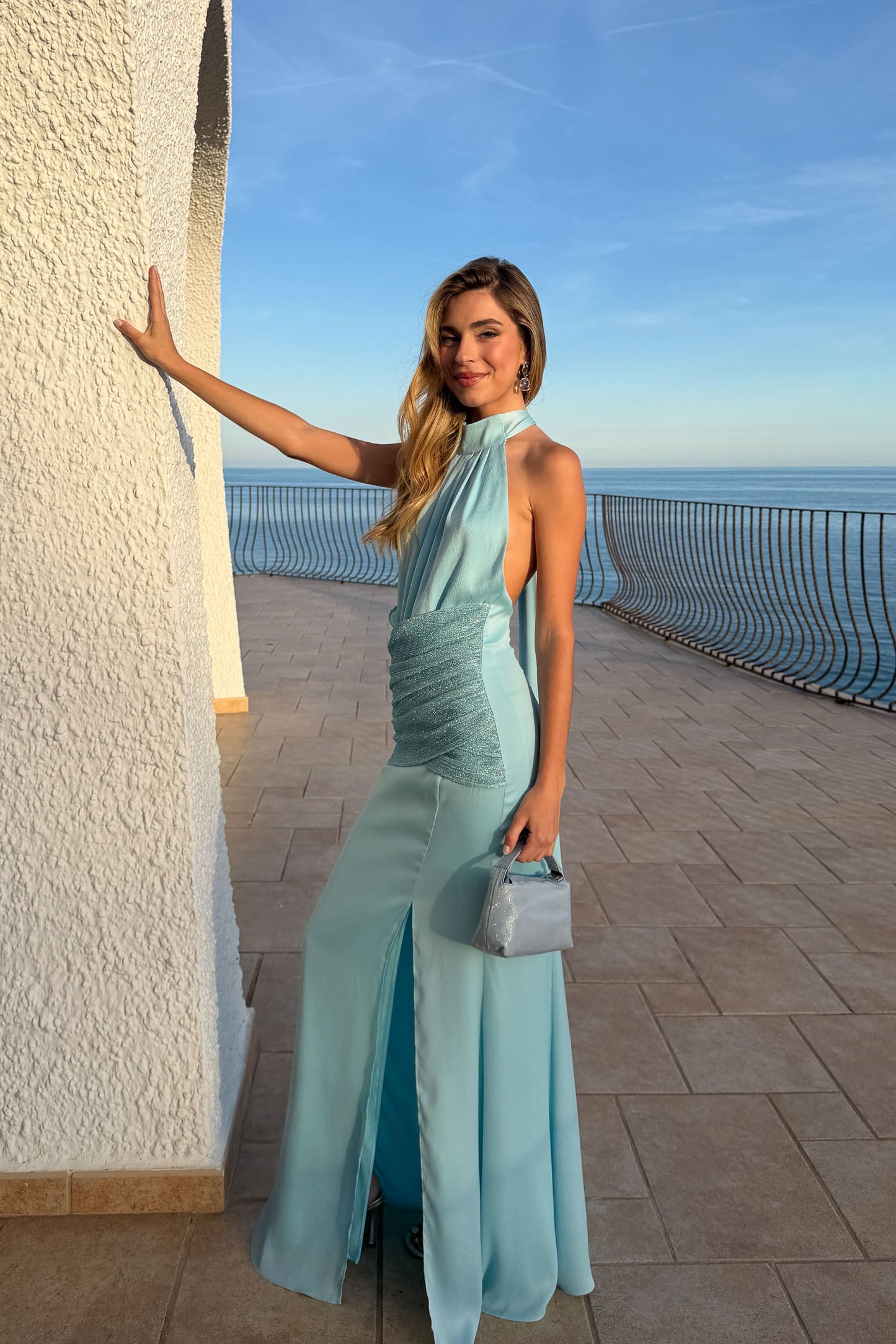 Vestido Portixol Celeste