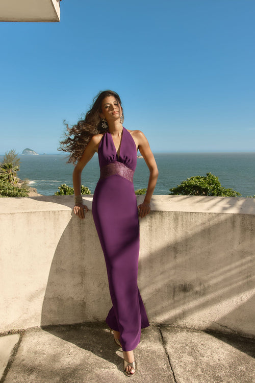 Vestido Aira Berenjena