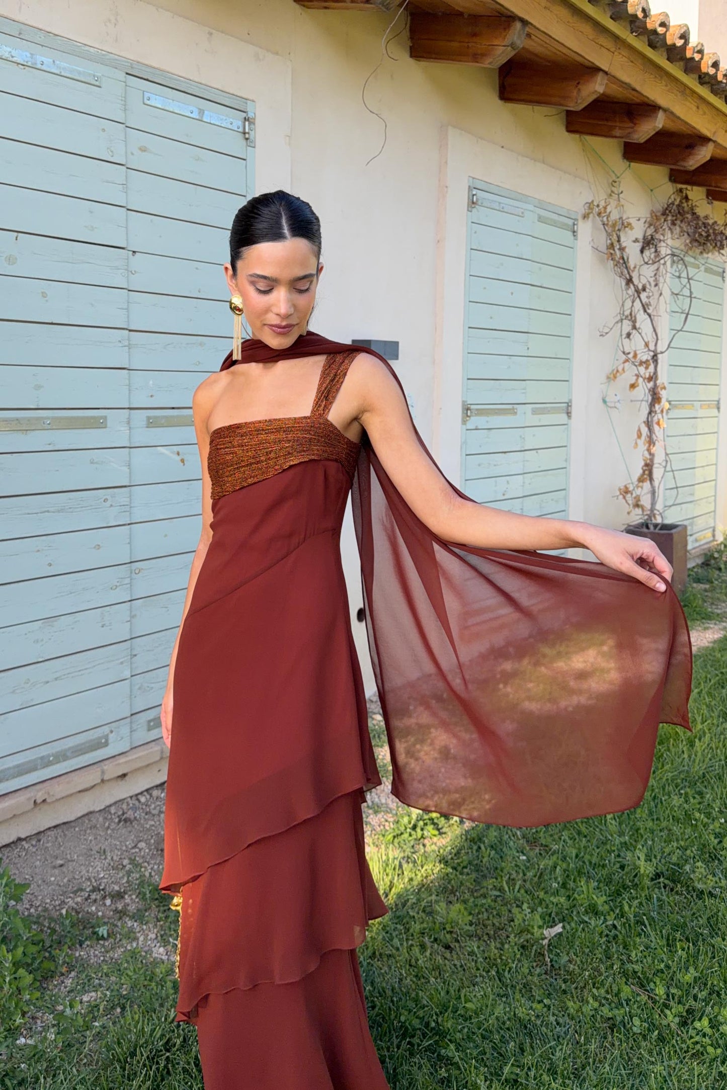Vestido Antonella Cobre