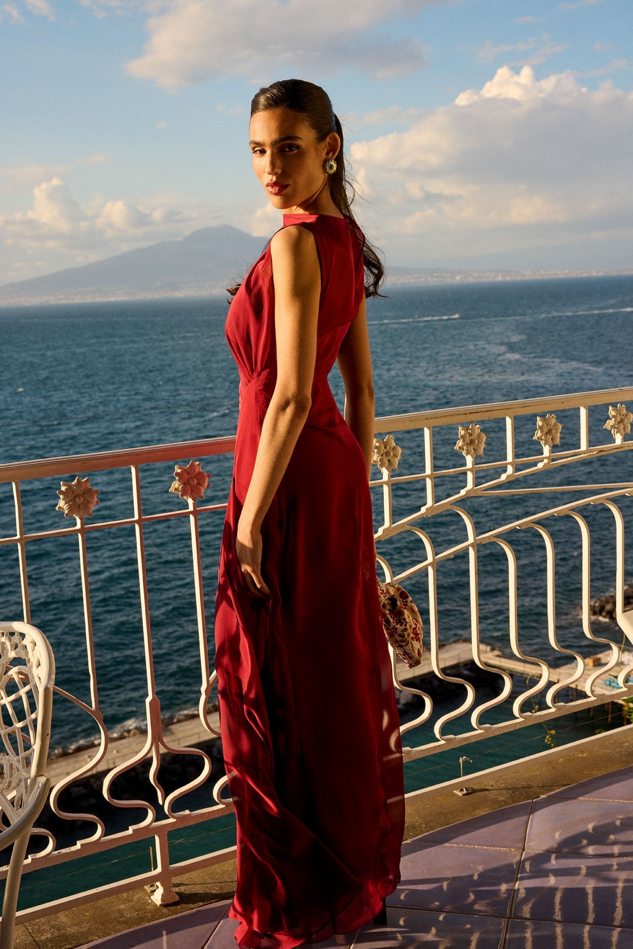Vestido Campari Granate