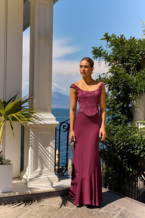 Vestido Chiara Burdeos
