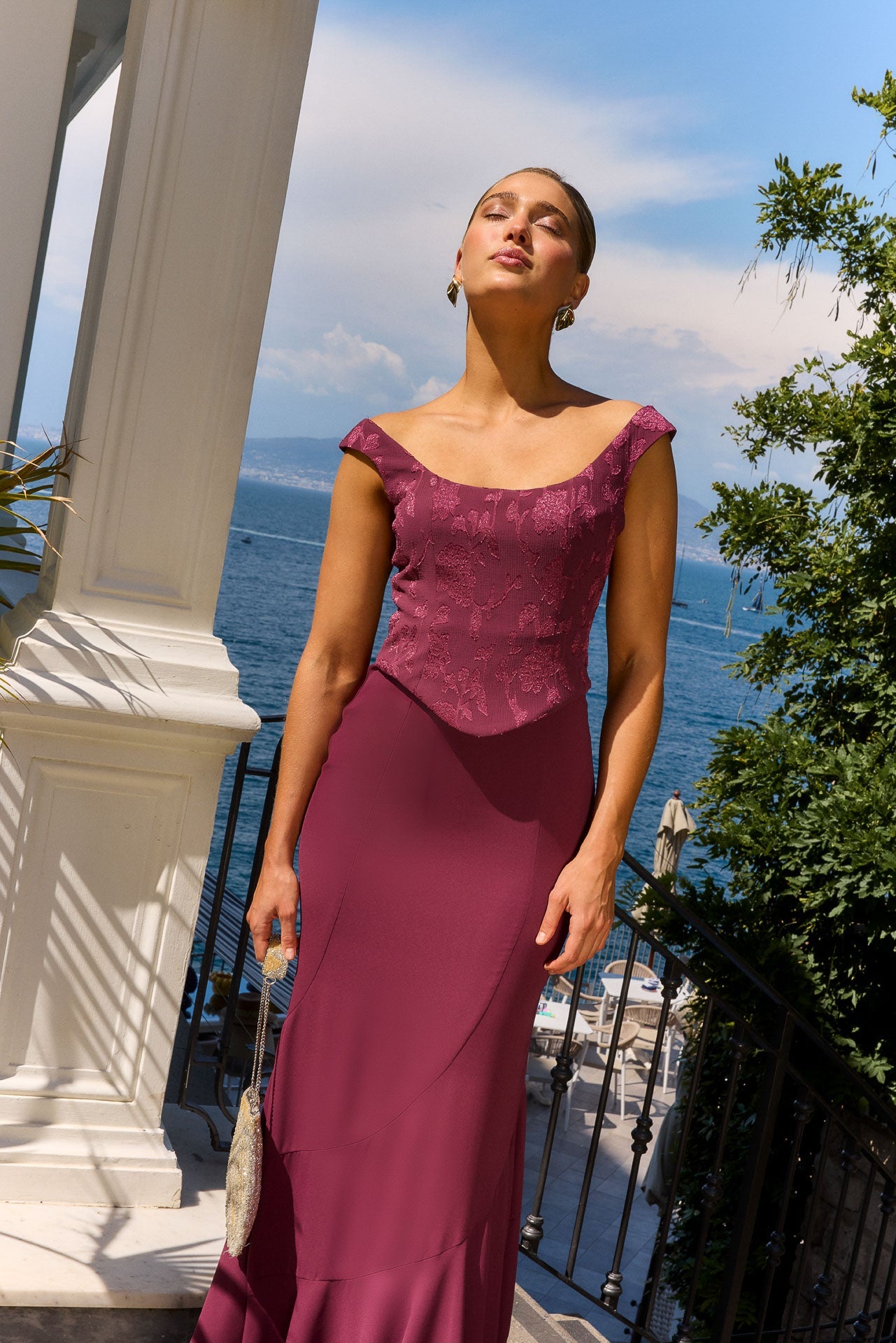 Vestido Chiara Burdeos