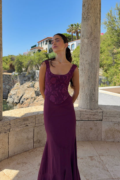 Vestido Chiara Burdeos