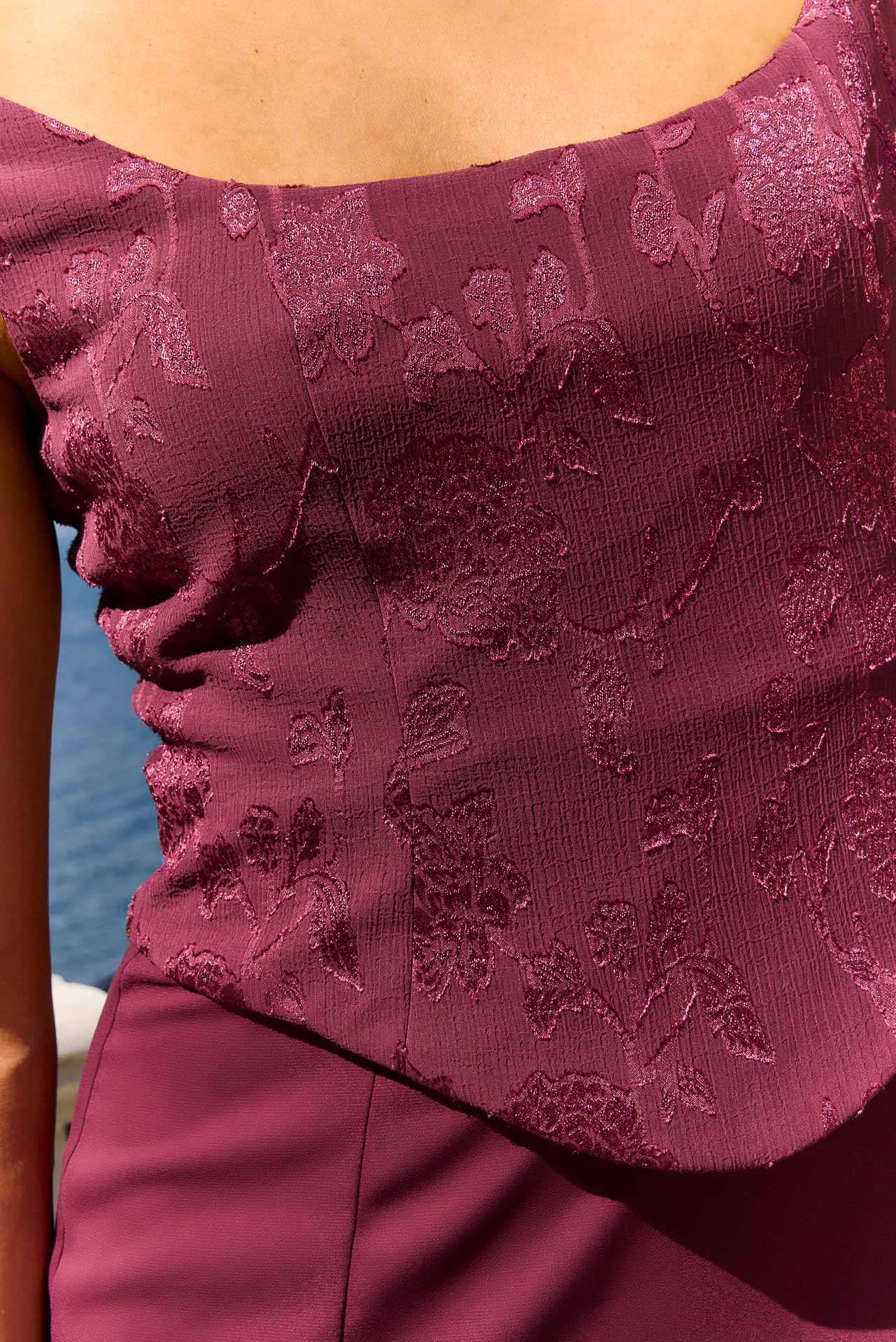 Vestido Chiara Burdeos