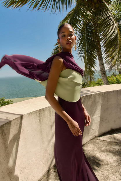 Vestido Lera Guinda
