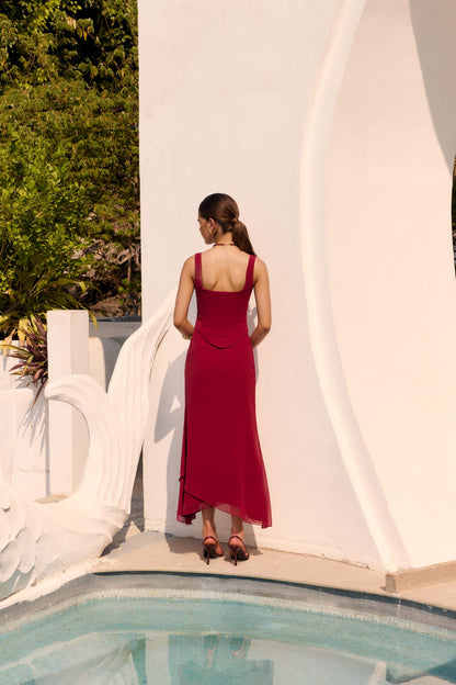 Vestido Marianela Cereza
