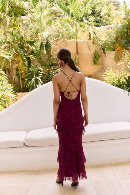 Vestido Salissa Guaria Fucsia