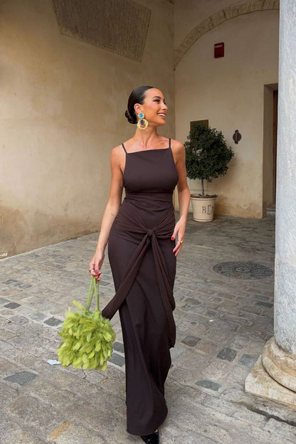 Vestido Cadaqués Marrón