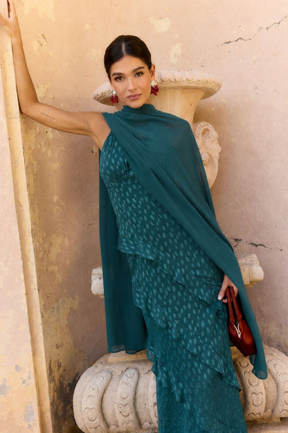 Vestido Florence Azul petróleo