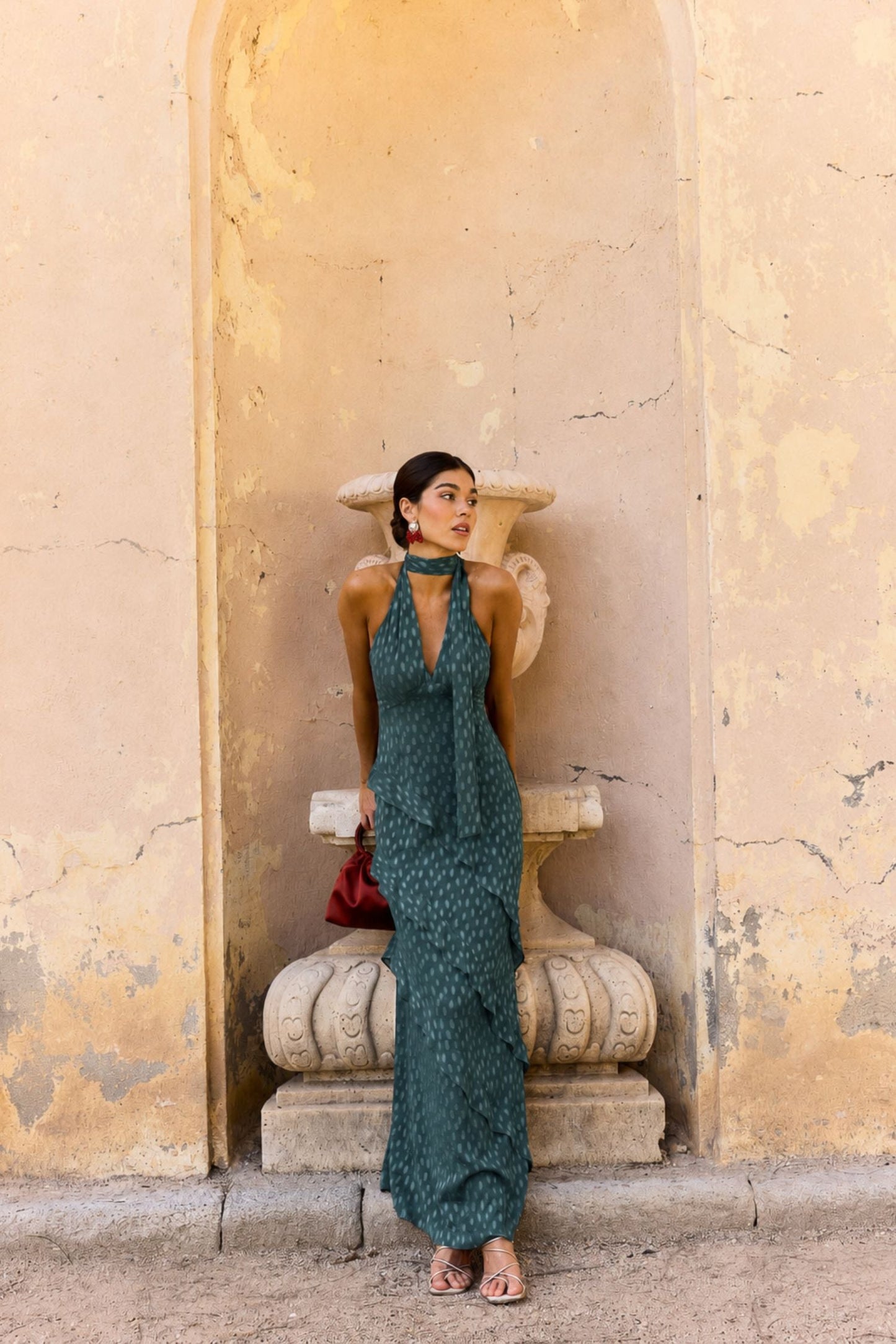 Vestido Florence Azul petróleo