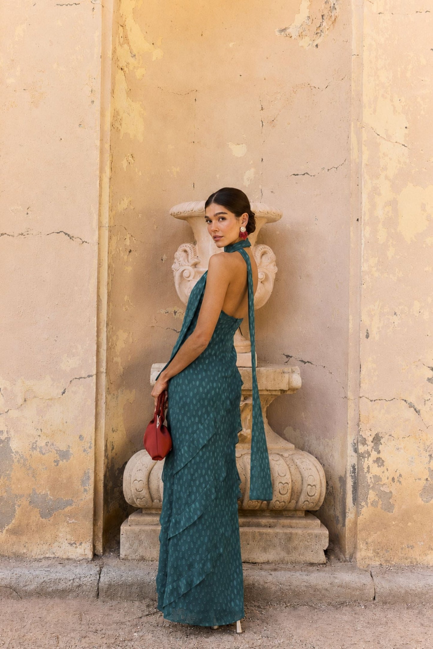 Vestido Florence Azul petróleo