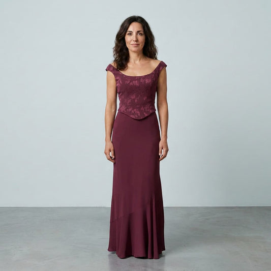 Vestido Chiara Burdeos